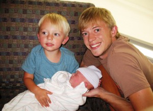 Hunter and Baby Gemma with Dave
