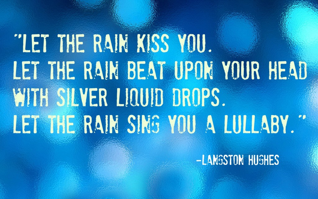 rain quote langston hughes