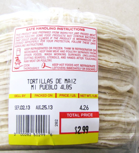 4 pounds of ccorn tortillas