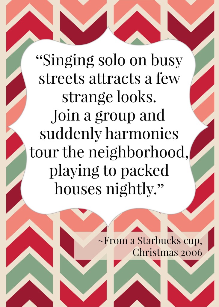 singing solo...joining a group #quote